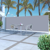 NNEVL Retractable Side Awning 160 x 500 cm Grey