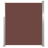 NNEVL Retractable Side Awning 160 x 500 cm Brown