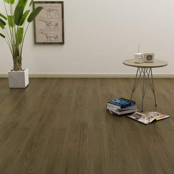 NNEVL Self-adhesive Flooring Planks 4.46 m² 3 mm PVC Brown
