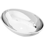 NNEVL Wash Basin 40x33x13.5 cm Ceramic Silver