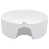 NNEVL Wash Basin with Overflow 36x13 cm Ceramic White