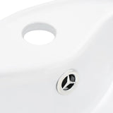 NNEVL Wash Basin with Overflow 36x13 cm Ceramic White
