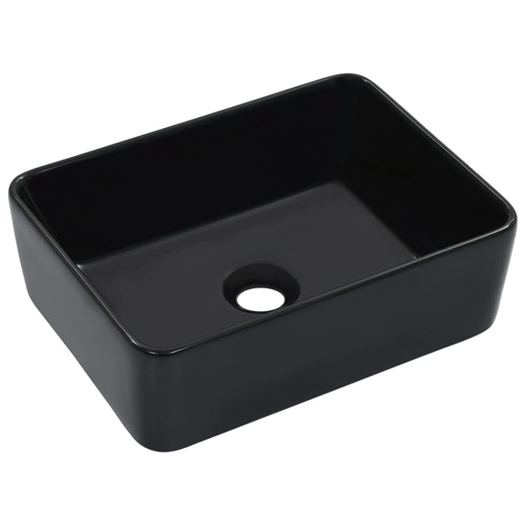 NNEVL Wash Basin 40x30x13 cm Ceramic Black