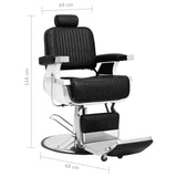 NNEVL Barber Chair Black 68x69x116 cm Faux Leather