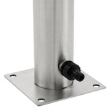 NNEVL Garden Water Column Stainless Steel Round 95 cm