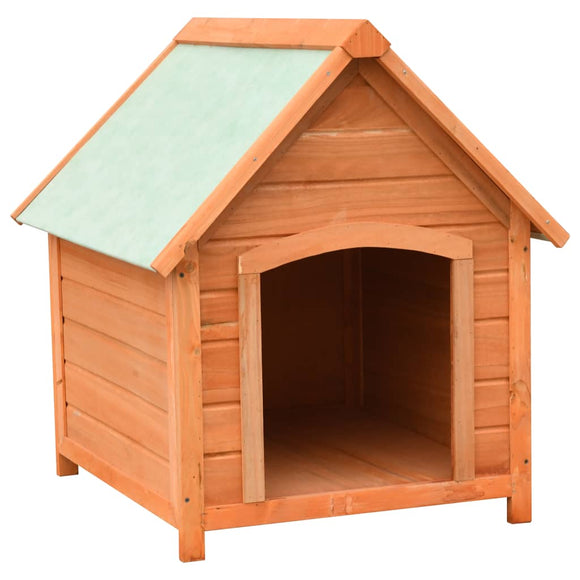 NNEVL Dog House Solid Pine & Fir Wood 72x85x82 cm