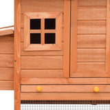 NNEVL Chicken Cage Solid Pine & Fir Wood 170x81x110 cm