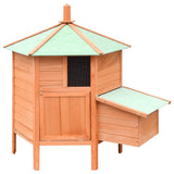 NNEVL Chicken Cage Solid Pine & Fir Wood 126x117x125 cm