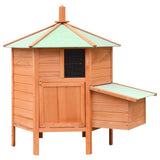 NNEVL Chicken Cage Solid Pine & Fir Wood 126x117x125 cm