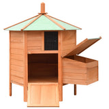 NNEVL Chicken Cage Solid Pine & Fir Wood 126x117x125 cm
