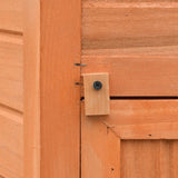 NNEVL Chicken Cage Solid Pine & Fir Wood 126x117x125 cm