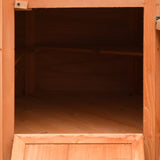 NNEVL Chicken Cage Solid Pine & Fir Wood 126x117x125 cm