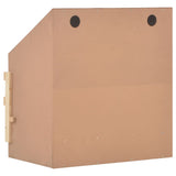 NNEVL Chicken Laying Nest 2 Compartments 63x40x65 cm Solid Pine Wood