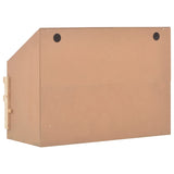 NNEVL Chicken Laying Nest 3 Compartments 93x40x65 cm Solid Pine Wood