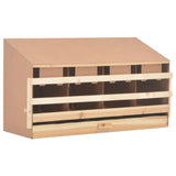 NNEVL Chicken Laying Nest 4 Compartments 106x40x59 cm Solid Pine Wood