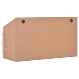 NNEVL Chicken Laying Nest 4 Compartments 106x40x59 cm Solid Pine Wood