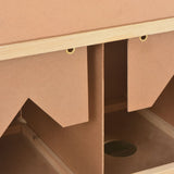 NNEVL Chicken Laying Nest 4 Compartments 106x40x59 cm Solid Pine Wood