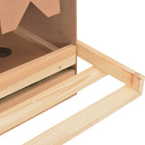 NNEVL Chicken Laying Nest 4 Compartments 106x40x45 cm Solid Pine Wood