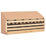 NNEVL Chicken Laying Nest 5 Compartments 117x33x54 cm Solid Pine Wood