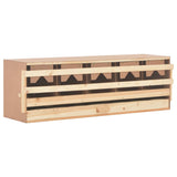 NNEVL Chicken Laying Nest 5 Compartments 117x33x38 cm Solid Pine Wood