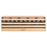 NNEVL Chicken Laying Nest 5 Compartments 117x33x38 cm Solid Pine Wood