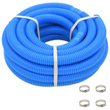 NNEVL Pool Hose with Clamps Blue 38 mm12 m