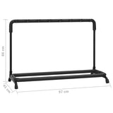 NNEVL Guitar Stand 7 Sections Black Steel