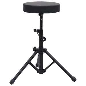 NNEVL Adjustable Drum Stool Black Round