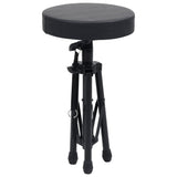 NNEVL Adjustable Drum Stool Black Round