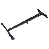 NNEVL Keyboard Stand and Stool Set Black