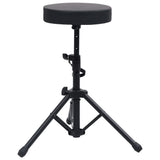 NNEVL Keyboard Stand and Stool Set Black