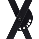 NNEVL Keyboard Stand and Stool Set Black