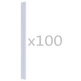 NNEVL 100 pcs Fence Strip Clips PVC Transparent