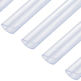 NNEVL 100 pcs Fence Strip Clips PVC Transparent