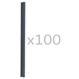 NNEVL 100 pcs Fence Strip Clips PVC Anthracite