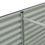 NNEVL Garden Raised Bed 320x80x81 cm Galvanised Steel Grey