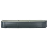 NNEVL Garden Raised Bed 320x80x44 cm Galvanised Steel Grey