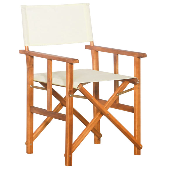 NNEVL Director's Chair Solid Acacia Wood