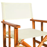 NNEVL Director's Chair Solid Acacia Wood