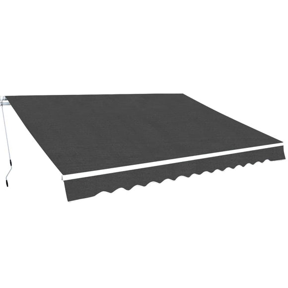 NNEVL Folding Awning Manual Operated 350 cm Anthracite