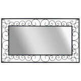 NNEVL Garden Wall Mirror Rectangular 60x110 cm Black