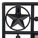 NNEVL Garden Wall Mirror Rectangular 60x110 cm Black