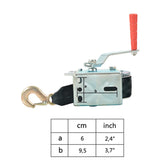 NNEVL Hand Winch with Strap 360 kg