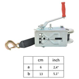 NNEVL Hand Winch with Strap 1587 kg