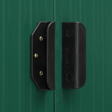 NNEVL Garden Shed with Sliding Doors Green 386x205x178 cm Steel