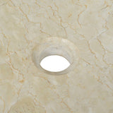 NNEVL Sink 50x35x12 cm Marble Cream