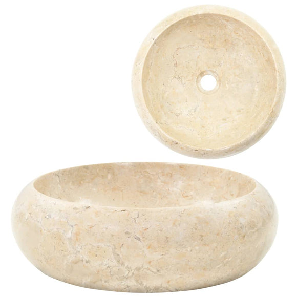 NNEVL Sink 40x12 cm Marble Cream