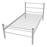 NNEVL Bed Frame Grey Metal King Single Size