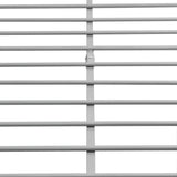NNEVL Bed Frame Grey Metal Double Size