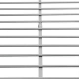 NNEVL Bed Frame Grey Metal Queen Size